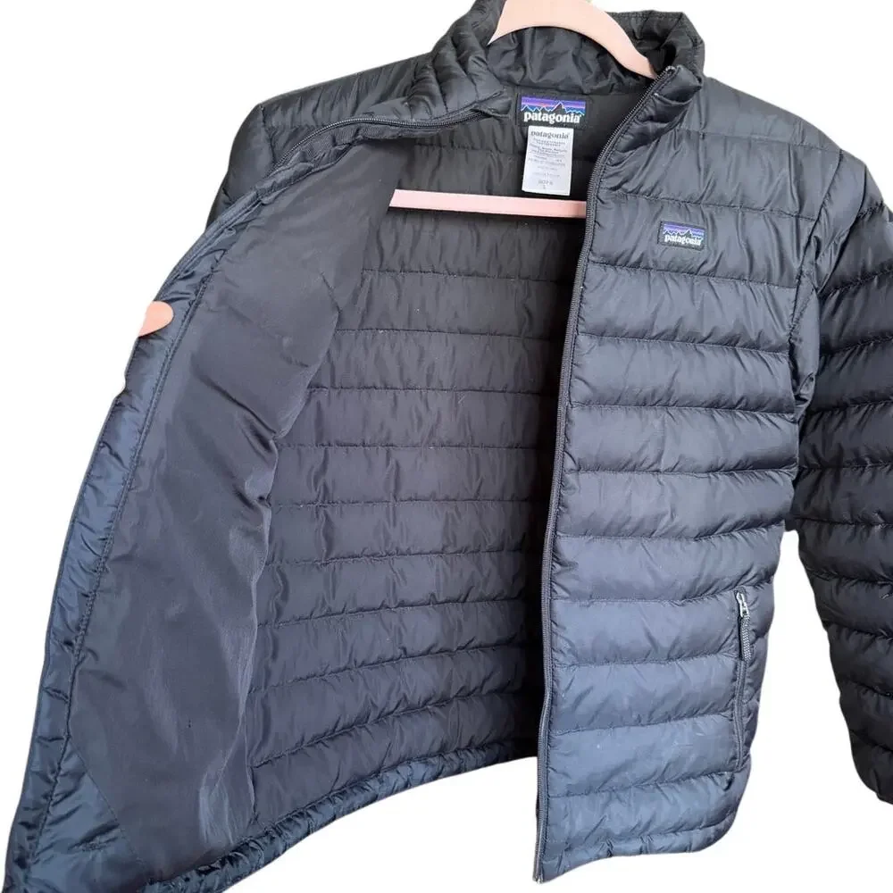 Patagonia‎ Boys Down Sweater Quilted Duckdown Jacket Size Large STY GB244 FA14